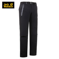 Jack Wolfskin/狼爪官方男款秋冬新品户外休闲透气冲锋裤1503761 1503761-6000/黑色 54 185/100A