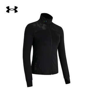 安德玛官方UA RUSH Vent女子运动拉链外套Under Armour1360592 黑色001 M