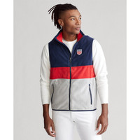 Ralph Lauren/拉夫劳伦男装 经典款Polo 盾形图案起绒布马甲11762 020-灰色 XS