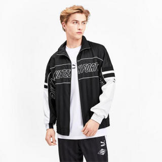 PUMA彪马男士梭织外套时尚百搭潮服休闲上衣外套595759_01 Puma Black L