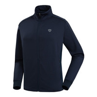 诺诗兰2020春夏户外男士弹力外套休闲旅行运动立领轻量外套 GL095411 玄青色 170