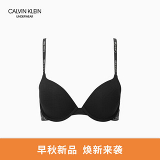 CK UNDERWEAR 2020秋冬款 女士Logo光面文胸 QP1062A 001-黑色 360B