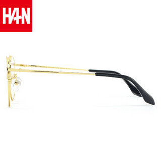 汉（HAN）眼镜框近视眼镜男女款 防辐射护目镜近视眼镜框架 42060 紫色 眼镜架