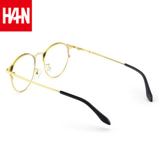 汉（HAN）眼镜框近视眼镜男女款 防辐射护目镜近视眼镜框架 42060 紫色 眼镜架