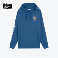 Onitsuka Tiger鬼塚虎连帽卫衣男女时尚百搭连帽衫2181A349-021 海军蓝 M