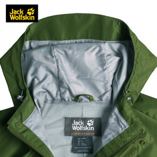 Jack Wolfskin/狼爪官方冲锋衣男秋冬新品户外防水透气防风冲锋衣休闲外套5010652 5010652-4521/柏树绿 S