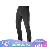 萨洛蒙（Salomon） 男款防风保暖越野滑雪长裤AGILE WARM PANT M 黑色403794 M