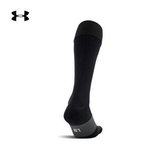 安德玛官方UA Soccer成人运动中筒袜子Under Armour1315607 黑色001 L