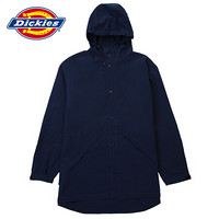 Dickies可收纳便携长款连帽夹克 男士科技材质休闲薄外套DK006137 海军蓝 L/175