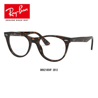 RayBan 雷朋春夏新款光学镜架男女时尚近视镜框0RX2185VF可定制 2012雪茄色镜框 尺寸52【定制单拍不发，镜片需另拍】