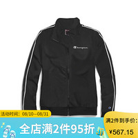 Champion冠军女款夹克外套立领拉链简约舒适运动休闲J4352  549707 Black/White L