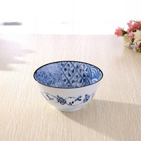 美浓烧 陶瓷碗饭碗 日式拉面碗大号陶瓷汤碗进口家用餐具 花祥瑞小碗