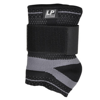 LP 运动护腕护掌 松紧可调节 关节固定 排网篮足羽毛球护具130XT 不分左右 黑色单只 XL