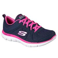 SKECHERS斯凯奇女鞋运动鞋休闲鞋轻质缓震低帮12761 Navy/Hot Pink 6.5