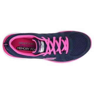 SKECHERS斯凯奇女鞋运动鞋休闲鞋轻质缓震低帮12761 Navy/Hot Pink 6.5