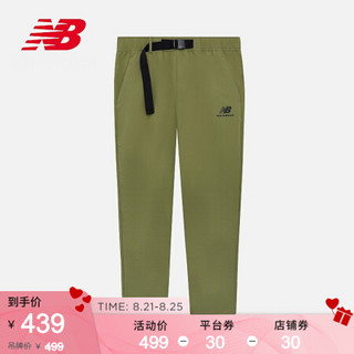 New Balance NB官方2020新款男款AMP03317运动长裤纯色搭扣梭织长裤简约logo OV AMP03317 M