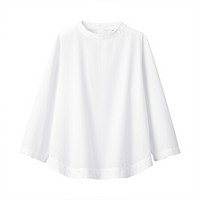 MUJI 无印良品 女士七分袖衬衫 BCA04A0A 白色 XL