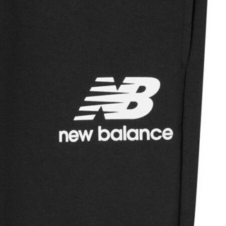 New Balance NB官方2020新款女款AWP03530运动长裤纯色简约logo长裤针织长裤 BK AWP03530 S