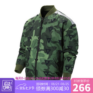 乐卡克公鸡18冬新品潮流印花休闲夹克外套男CY-5723183 军绿 S