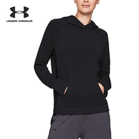 安德玛官方UA Featherweight女子运动连帽卫衣Under Armour1328956 黑色001 M