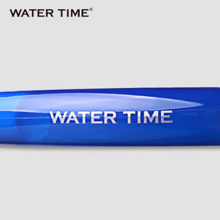 Watertime蛙咚软胶浮球式呼吸管 潜水呼吸器成人专业游泳浮潜装备 蓝色【进口硅胶】 L