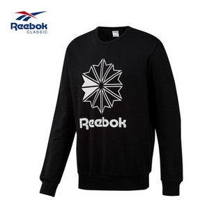 Reebok锐步男子复古休闲卫衣Big Crew 冬季潮流款FKR22 DT8132_黑色 A/XL