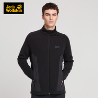 Jack Wolfskin/狼爪官方男士春季款户外运动休闲舒适透气夹克外套1707031 1707031-6000/黑色 XL 185/104A