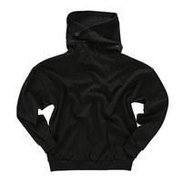 【NU】诺诗兰秋冬男女中性款时尚宽松卫衣 KL080521 纯黑色 XL（180）