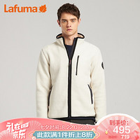 LAFUMA乐飞叶抓绒衣户外男士 秋冬轻便舒适保暖外套潮 LMJA9D303 白色OW 170/92A(46)