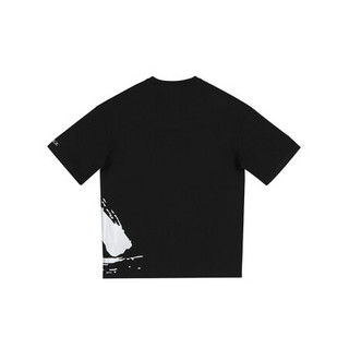 匹克（PEAK）短袖T恤男水墨系列国潮休闲半袖T恤 DF602251 黑色 L
