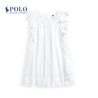 Ralph Lauren/拉夫劳伦女童 2020年早秋刺绣连衣裙33975 100-白色 3/3T