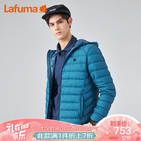 LAFUMA乐飞叶羽绒服 冬季户外连帽修身轻便保暖男士潮牌鹅绒LMJU9CY95 蓝色T3 175/96A(48)