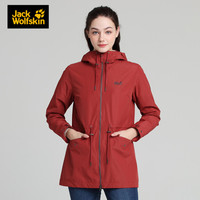 Jack Wolfskin/狼爪官方女士上装20春季新款户外运动休闲防风防泼水软壳夹克5318523 5318523-3038/赤褐色 S 165/88A