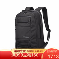 新秀丽(Samsonite)()双肩包男包多功能大容量电脑包商务出差旅行背包123489 Black