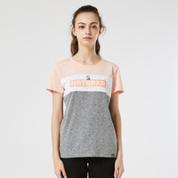 Paul Frank/大嘴猴短袖女2019时尚印花圆领运动休闲上衣女 粉红色 M