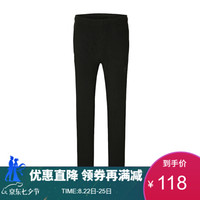 诺诗兰秋冬户外男女休闲保暖抗静电轻量抓绒裤 GF062914 黑色(女) XXL