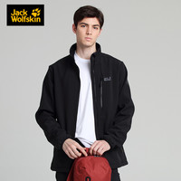 Jack Wolfskin/狼爪官方男款20春季新款户外防风运动抓绒内里软壳夹克1305801 1305801-6000/黑色 S/175/96A