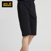 Jack Wolfskin/狼爪官方男士20春夏新款户外舒适耐磨透气防晒50+休闲短裤5519052 5519052-6000/黑色 52 180/94A