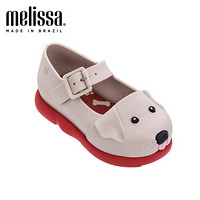 mini melissa梅丽莎可爱3D小狗造型儿童单鞋小童凉鞋 米色/粉色 165mm