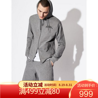 阿玛尼（ARMANI EXCHANGE）男裤弹力棉布五分休闲短裤8NZS82-ZJBAZ Grey L