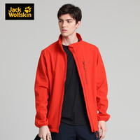 Jack Wolfskin/狼爪官方男款20春季新款户外防风运动抓绒内里软壳夹克1305801 1305801-2066/熔岩红 XL/185/112A