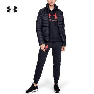 安德玛官方UA Armour Insulated女子运动夹克Under Armour1342812 黑色001 S