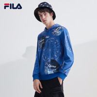 FILA 斐乐官方 男子连帽卫衣 2020秋季新款主题印花时尚休闲男装 满印-DB 180/100A/XL