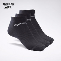 Reebok 锐步 运动健身ACT CORE LOW CUT 3P男女 船袜 袜子GH8191 GH8191_黑色 A版 23-24