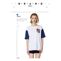 【paul frank运动服饰直播款】女款短袖运动T恤#025 白色 XL
