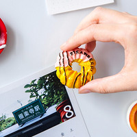 川岛屋北欧ins冰箱贴3d立体创意家居装饰可爱卡通黑板磁贴留言板磁性磁力贴 甜甜圈