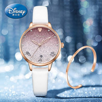Disney 迪士尼 手表女中学生时尚潮流石英表防水简约ins风满天星少女表网红礼物 MK-11329W1