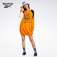 Reebok锐步 运动经典W CL RSC SWT DRESS女子连衣裙 GH3695_橙黄色 A/M