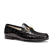 古驰（GUCCI)男鞋低帮鞋 鳄鱼皮 套脚 车缝线307929 EC200 1000 黑色 42.5