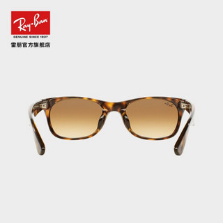 RayBan 雷朋太阳眼镜男女款徒步旅行者方形舒适潮流渐变0RB2132F 710/51玳瑁色镜框茶色渐变镜片 【定制单拍不发，镜片需另拍】尺寸58